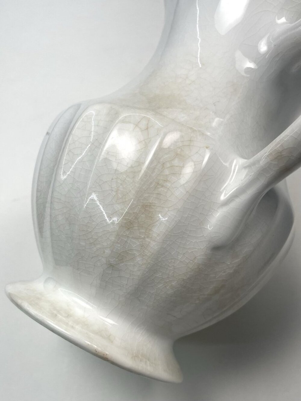 J&G Meakin England Coffee Serving Tea Teapot Classic White 9” Tall Crazing READ - Picture 5 of 10
